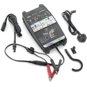 Battery charging and testing unit